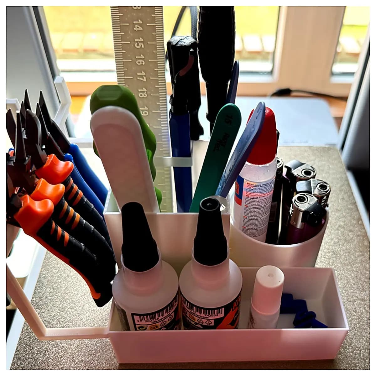 Multi Function Desk Organizer Pen Holder Pencil Case Office Supply Storage Container Creative Desktop Accessories Multi Media Holder