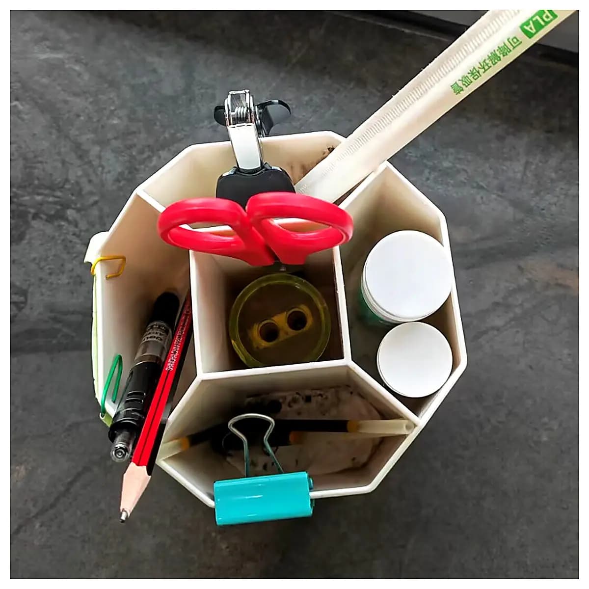 Multi Function Pen Holder Organizer Desk Storage Box Pencil Case Desktop Organizer Supplies Holder Accessories for Office Home Study