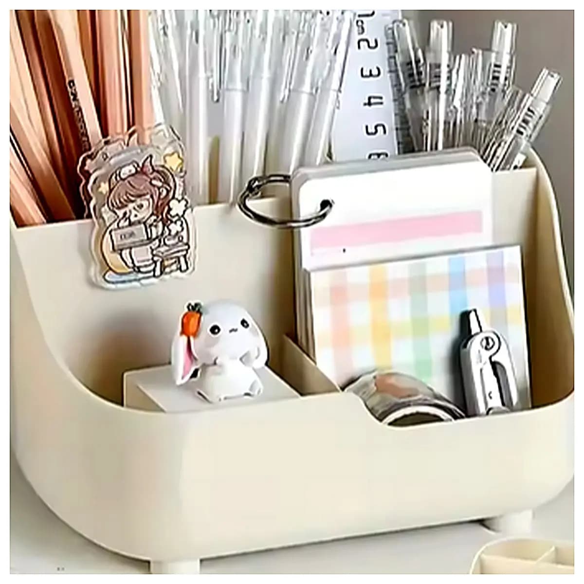 Desktop Pen Holder Organizer Office Supplies Storage Box Multi Function Desk Organizer Desktop Storage Computer Desk Organizer Messy Item Storage Cont