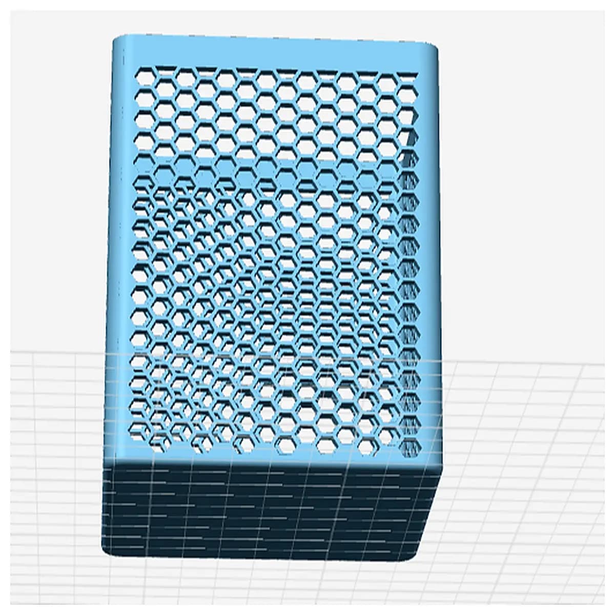 Dopamine Square Hollow Pencil Holder Organizer Desk Storage Box Funnel Pen Case Decorative Office Student Gift