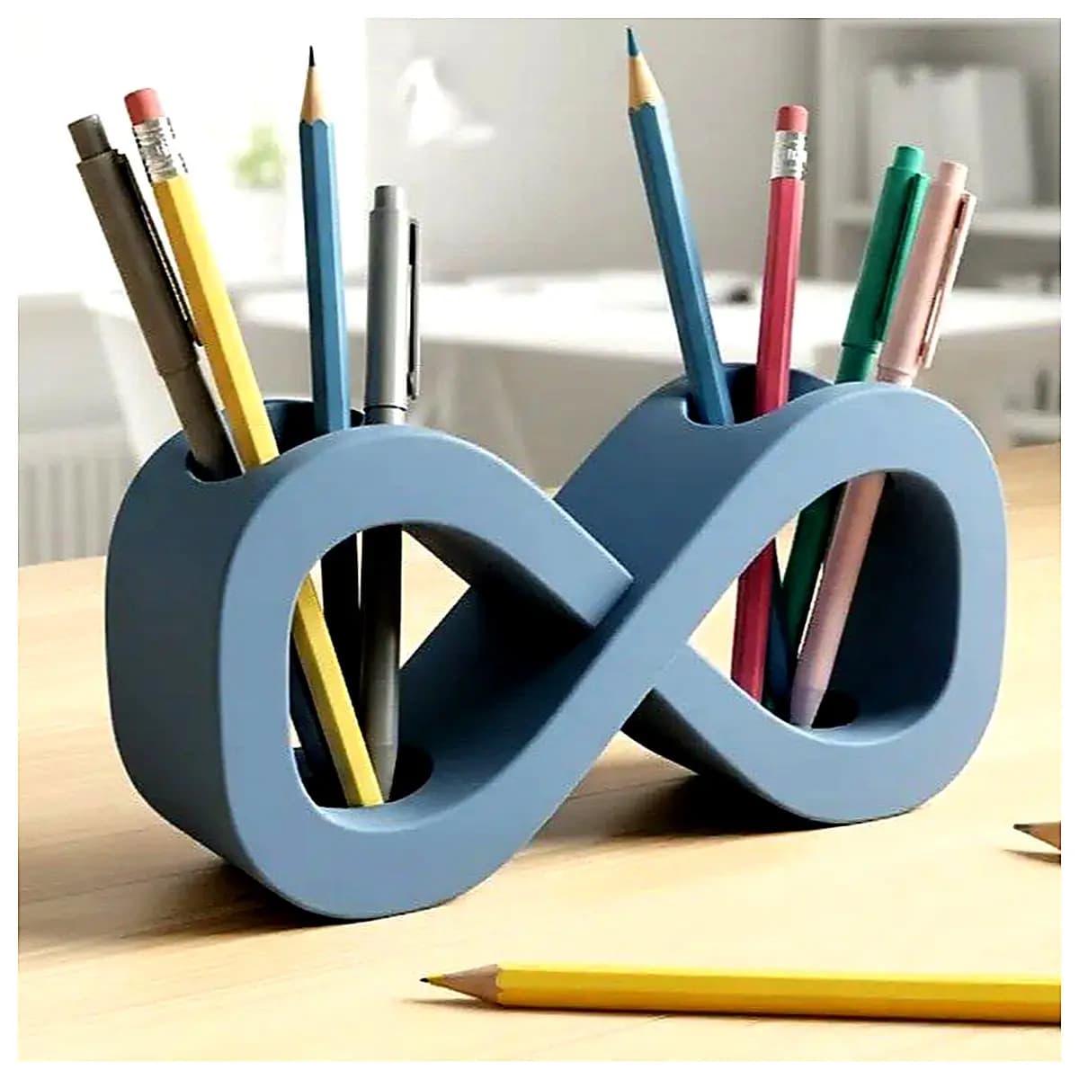 Ubosmos Desktop Pen Holder Organizer Desk Storage Box Multi Function Holder Office Supply Shelf Creative Home Decor