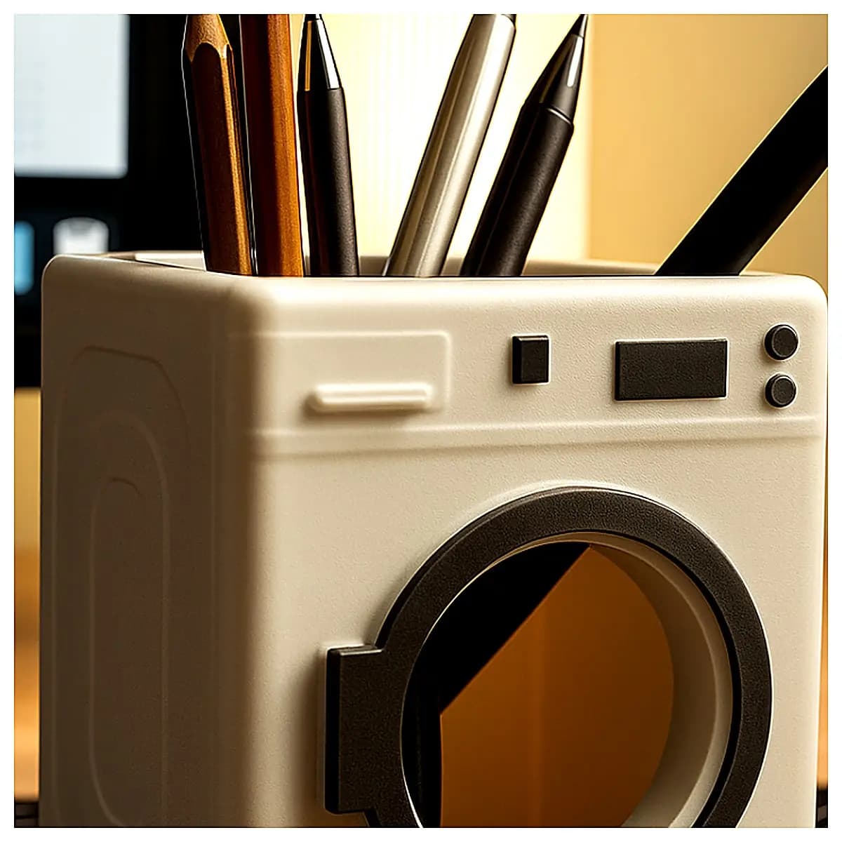 Washing Machine Storage Box Creative Pen Holder Desk Organizer Multi Function Storage Bathroom Shelves Storage Basket Home Living
