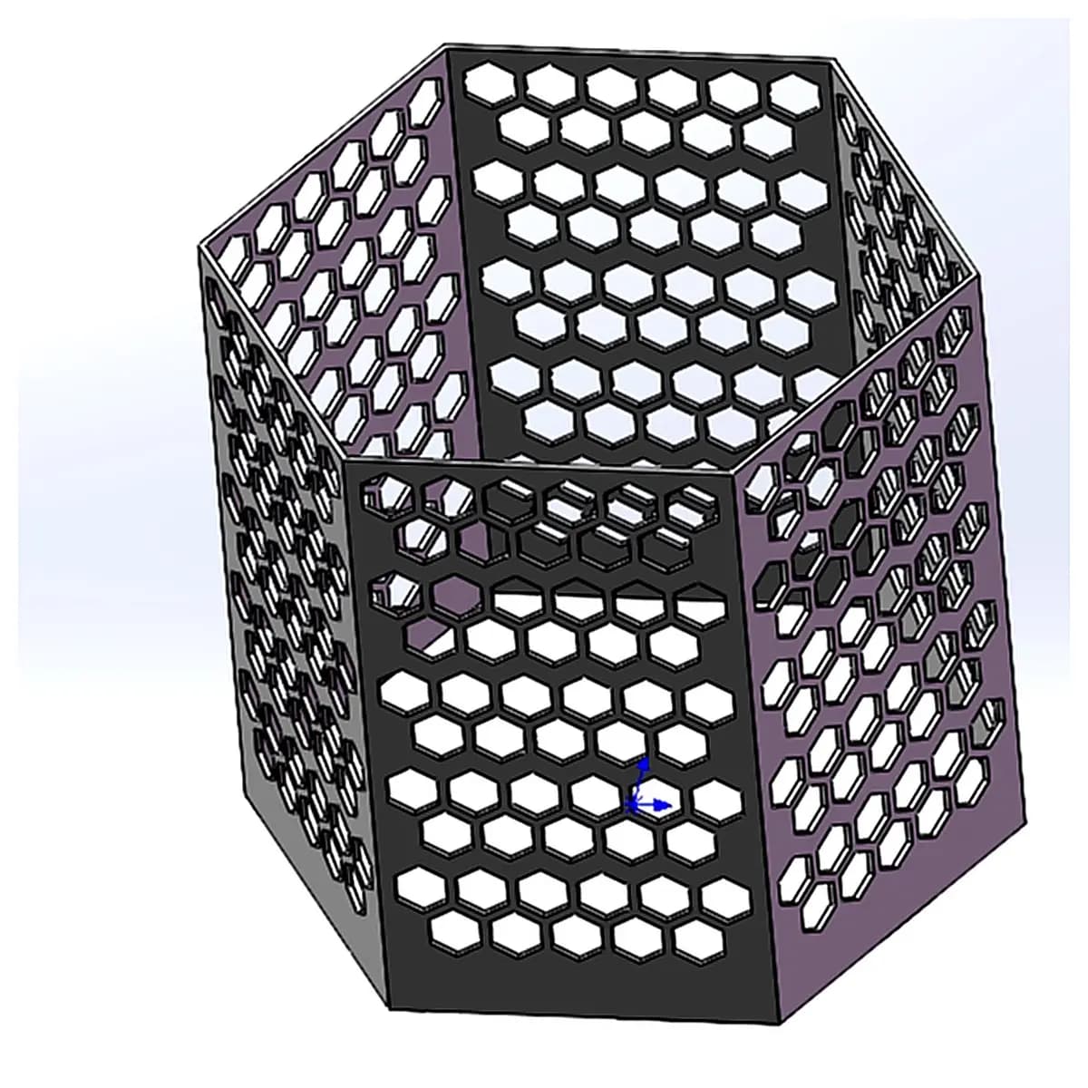 Hexagonal Pencil Holder Creative Desktop Organizer Multi sided Pen Stand Office Learning Supplies Geometric Storage Decor