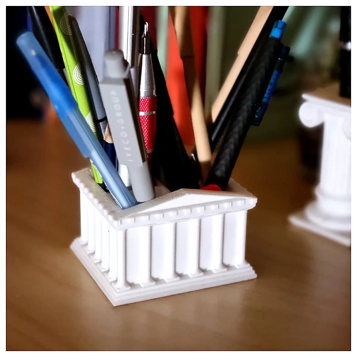 Pencil Case Organizer Creative Storage Desk Stationery Holder Accessories Writing Supplies Multi Function Box