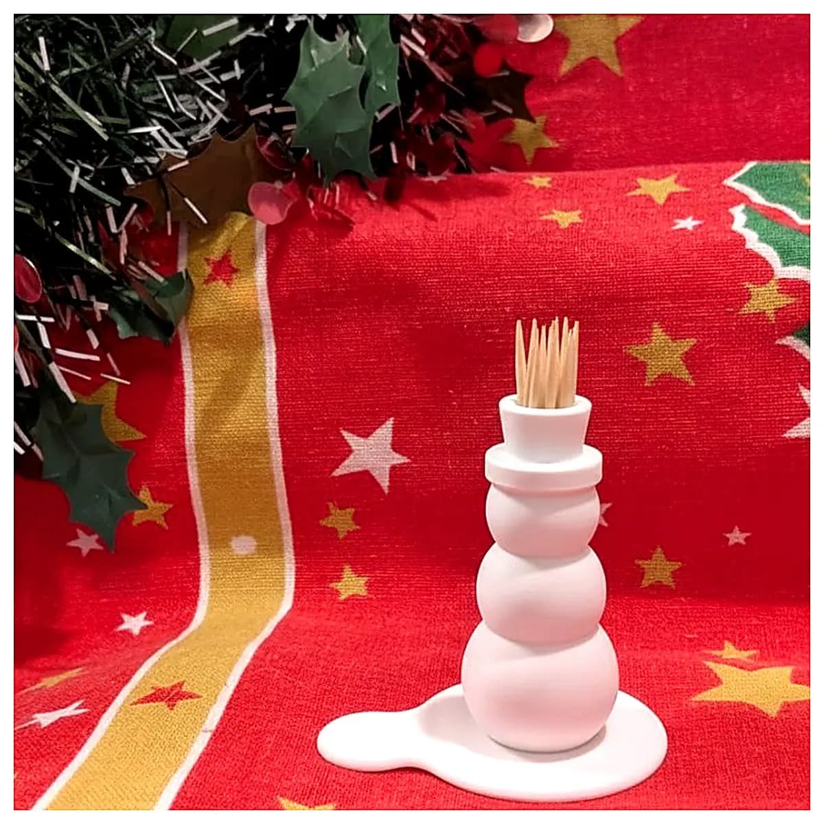 Snowman Pencil Holder DIY Crafting Decoration Kids Toy Mini Snowman Pencil Case Creative Ornament Desk Organizer Christmas Gift Snowman Pencil Holder