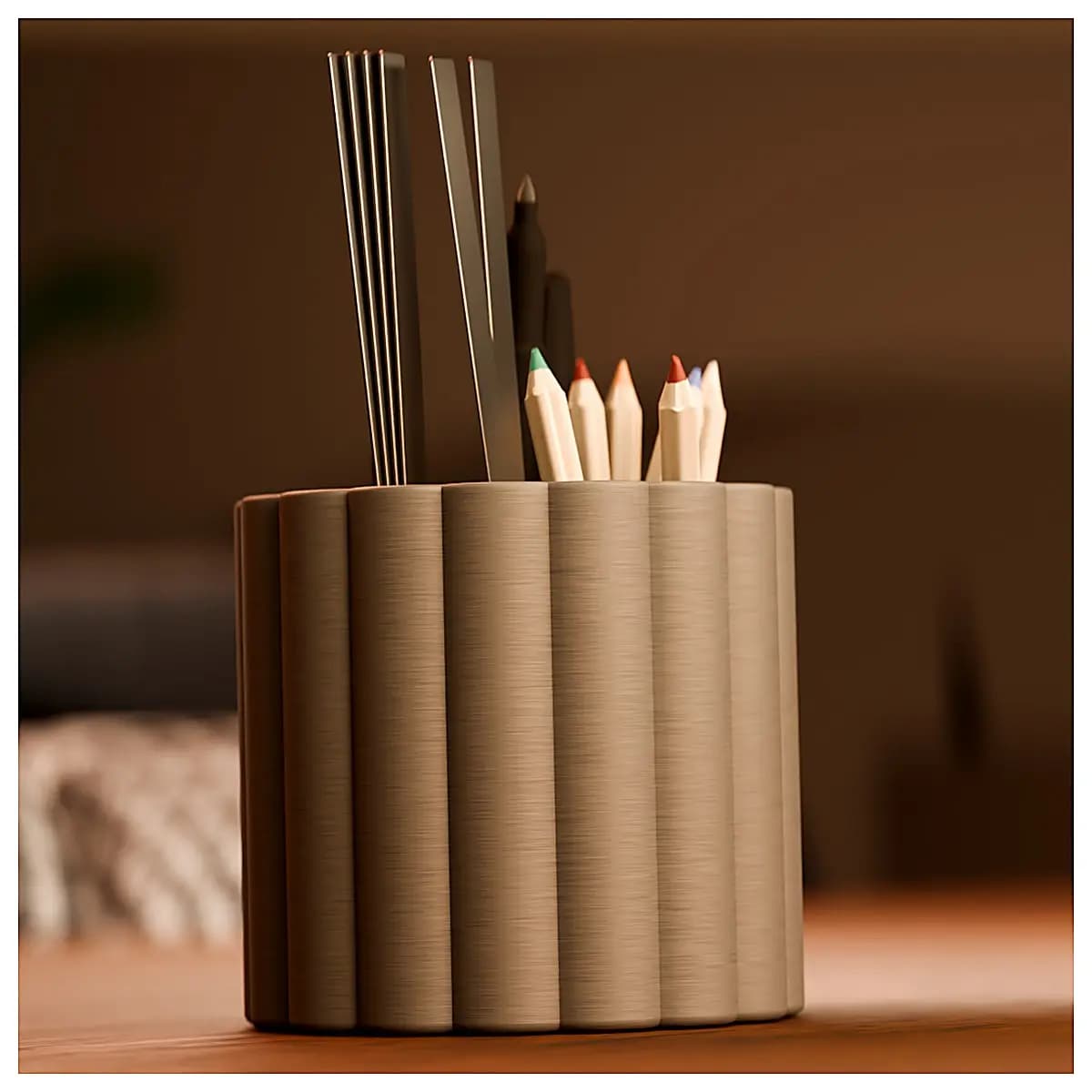 Desk Pen Holder Organizer Pen Case Storage Box Office Study Supplies Desktop Organizer Pen Stand Multi Functional Creative Placement