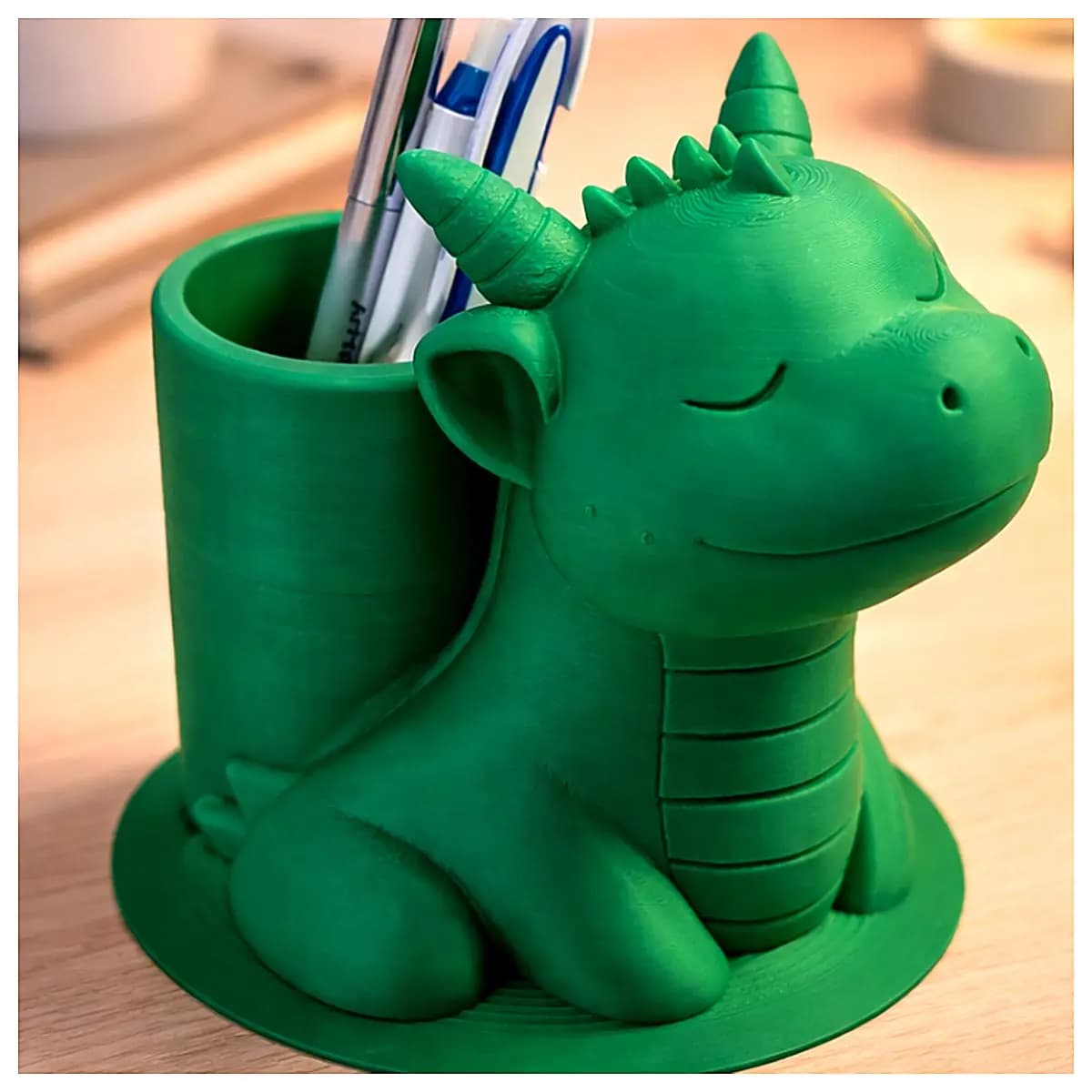 Dragon Shaped Pen Holder Creative Desk Decoration Office Study Storage Box Pen Organizer Holder Modern Minimalist Phone Stand Office Supplies