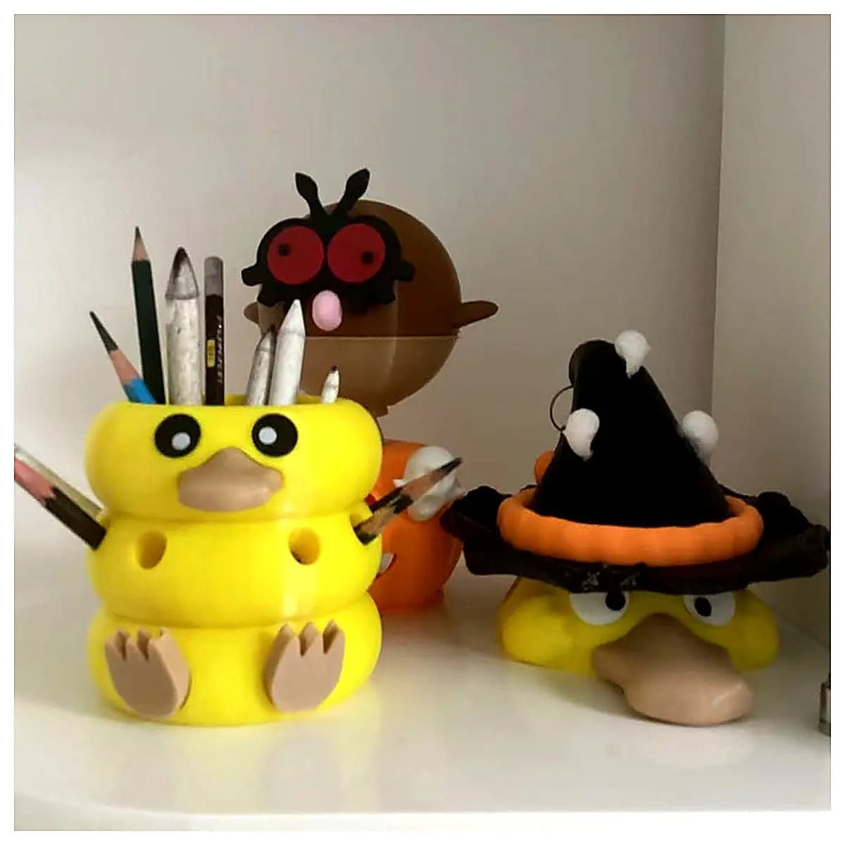 Dada Duck Pencil Holder Organizer Multi Function Desk Decor Office Student Creative Gift Storage Box Duck Shaped