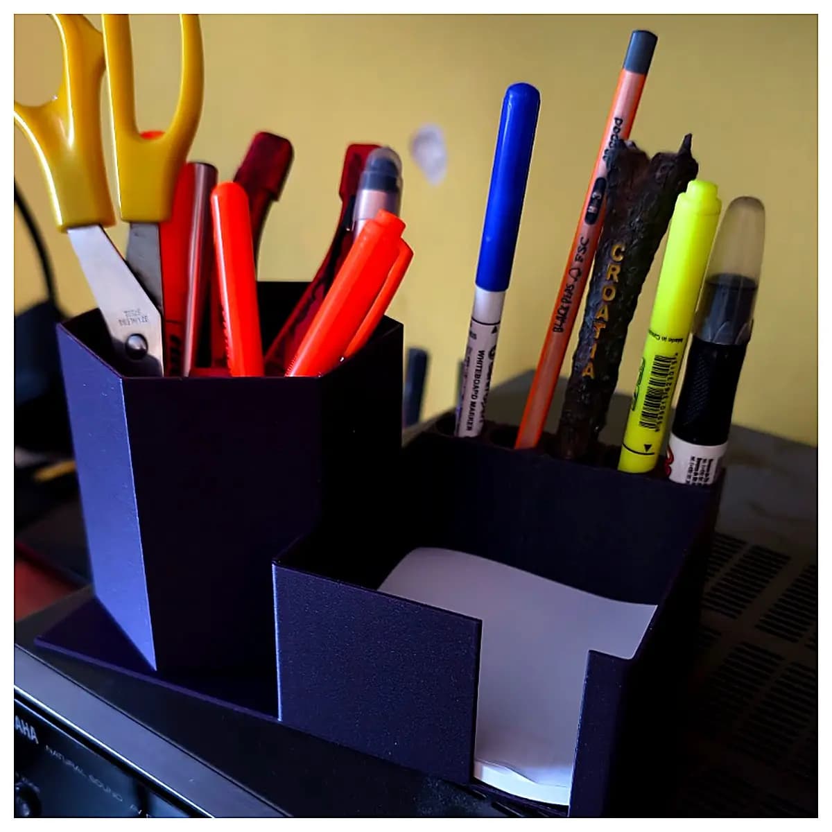 Desk Pen Holder Organizer Multi Function Desktop Storage Box Computer Table Accessory Desk Organizer Office Supplies Stationery Holder