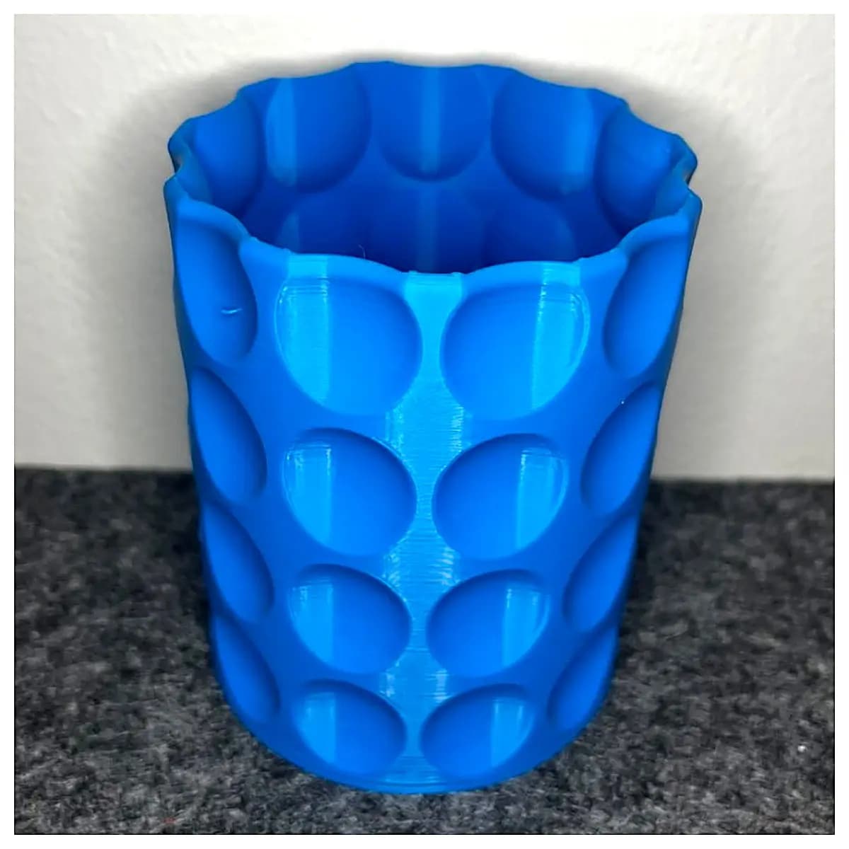 Modern Pen Holder Creative Mystic Blue Desk Organizer Storage Box Office Study Desktop Pencil Case Pen Rack Simple Design