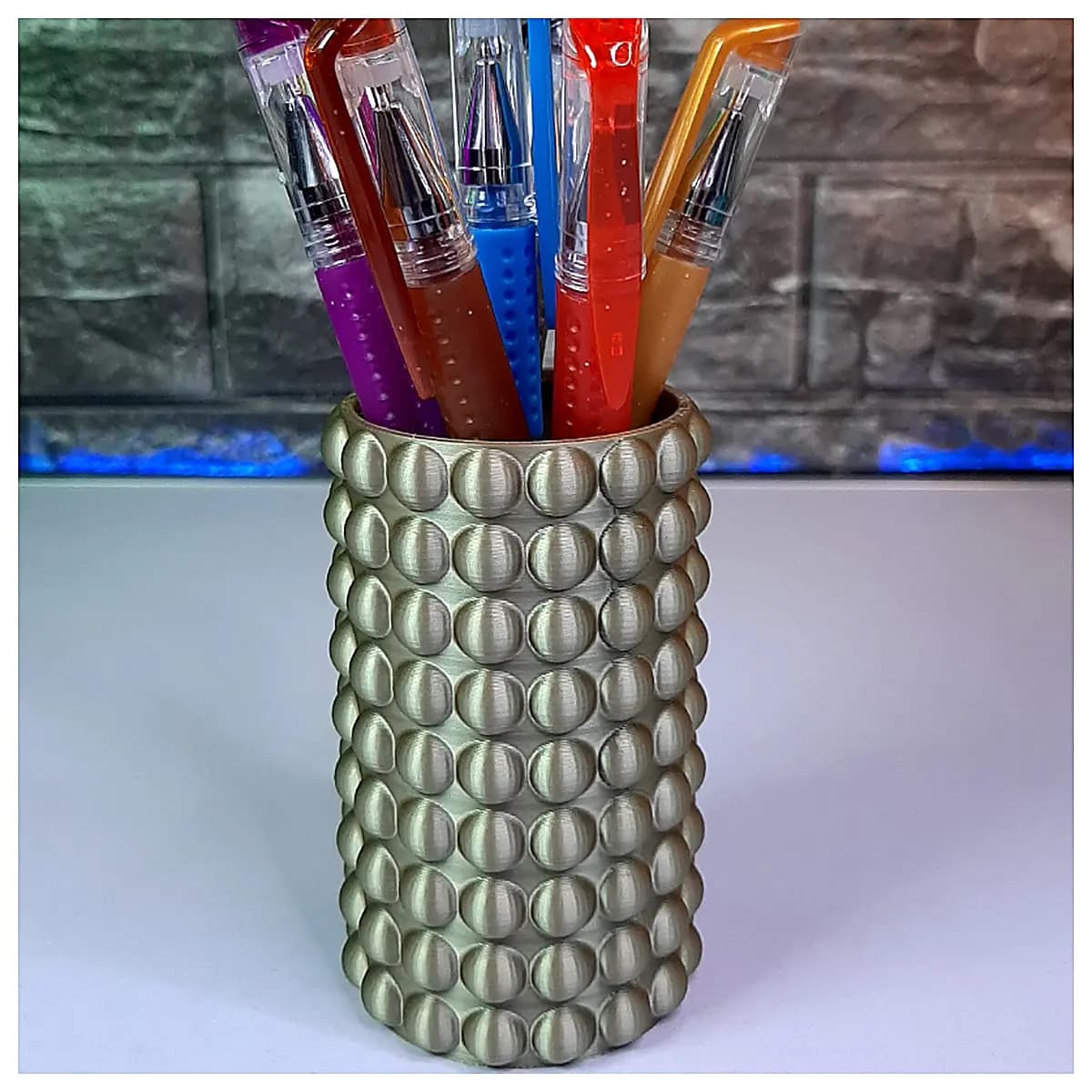 Foam Pen Holder Desk Organizer Pen Caddy Stationery Office Supplies Lazy Person Must Have Creative Storage Bubble Pen Case Sloth Gadget