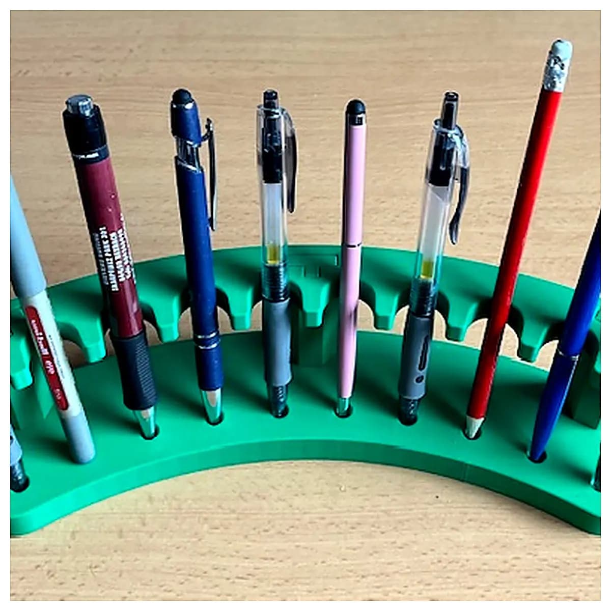 Pen Holder Brush Organizer Desk Storage Pen Case Brush Stand Holder Multi Function Support Stationery Supplies Office Learning