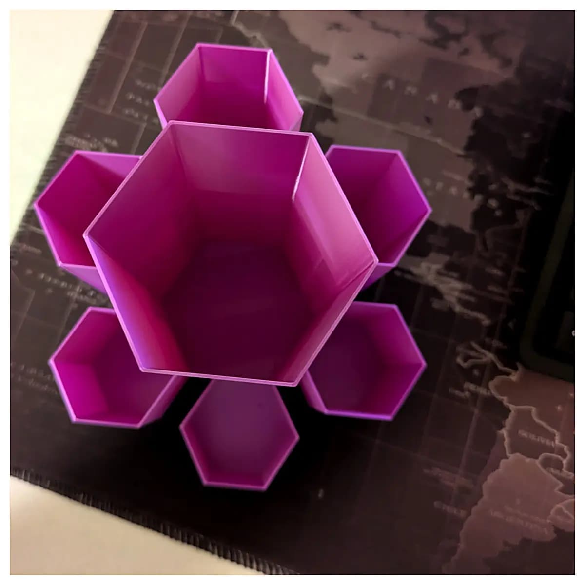 Hexagonal Pencil Holder Desk Organizer Geometric Shape Multi sided Pen Case Creative Writing Accessories Office School Supplies