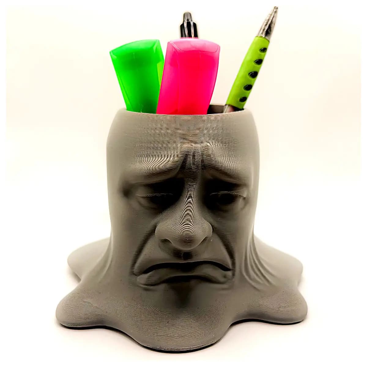 Melting Face Pen Holder Creative Stationery Drawing Tools Party Decorations Gift Toys