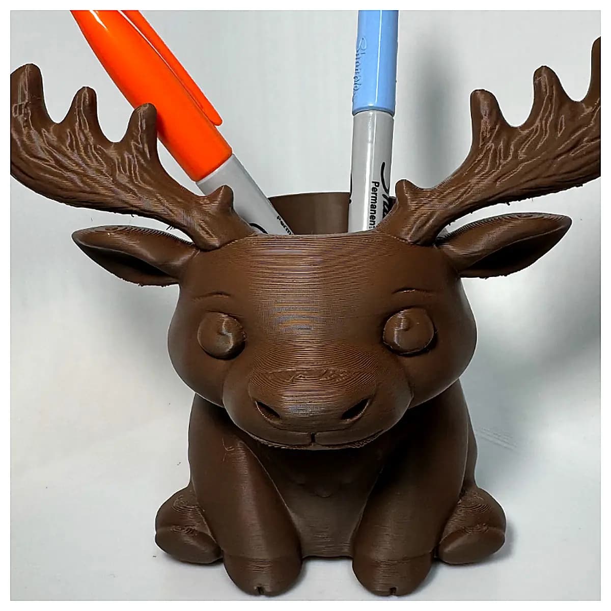 Desk Organizer Camel Deer Pencil Holder Multi Purpose Pen Case Office Storage Shelf Holder 148 characters