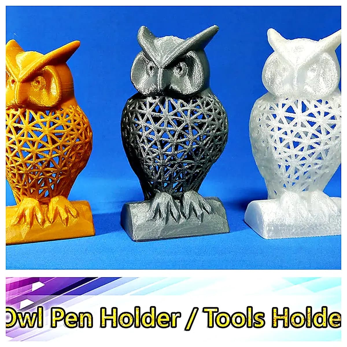 Owl Pen Holder Creative Decoration Desk Organizer Bird Figurine Office Gift Owl Bookstand