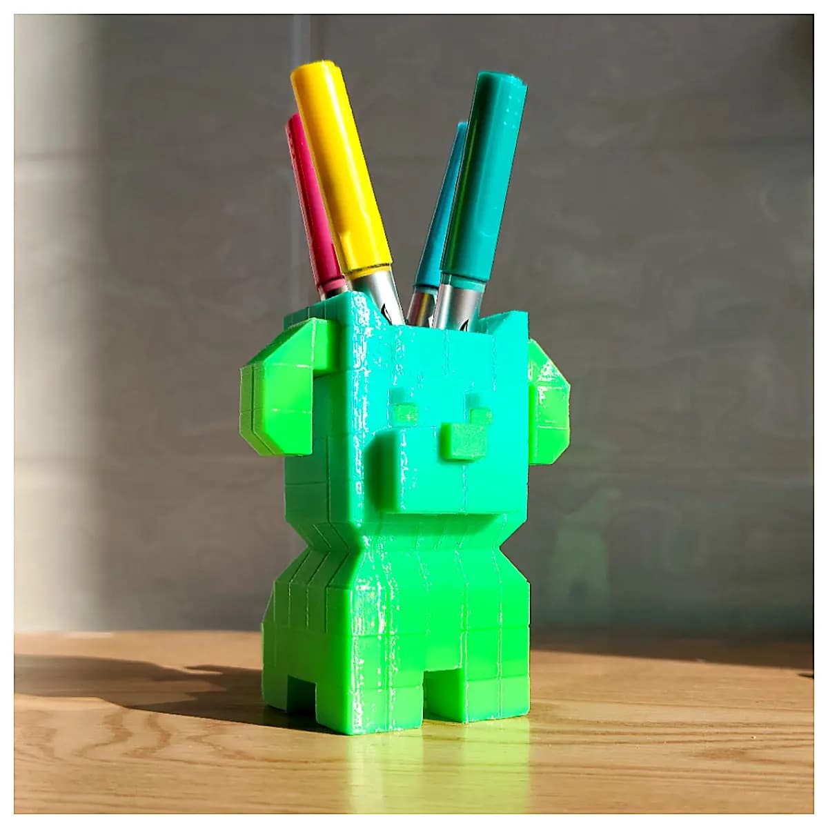 Desk Pen Holder Organizer Creative Pen Tube Storage Box Office Supply Holder Multi Function Desktop Organizer Pen Case Simple Design