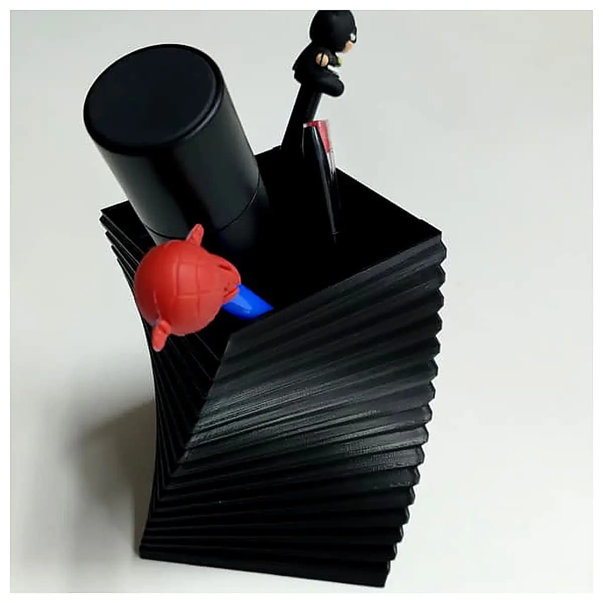 Square Pen Holder Stand Pen Case Tube Holder Desk Organizer Accessory Writing Supplies Pen Case Support