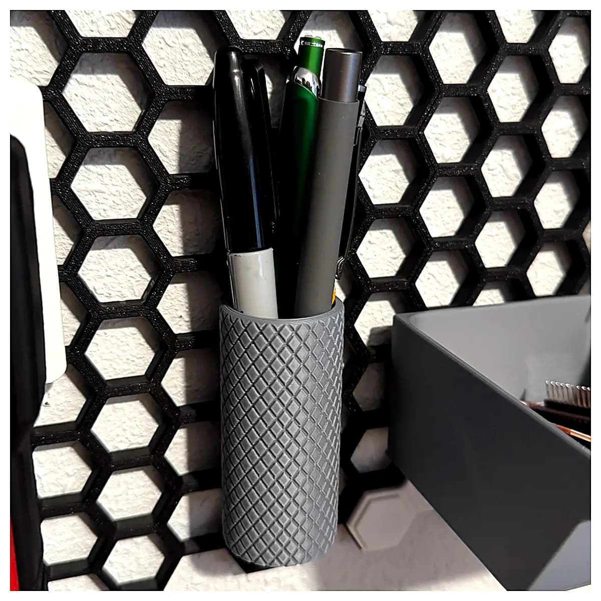 Honeycomb Wall Pen Holder Wall Storage Box Wall Shelf Honeycomb Board Pen Case Wall Decor Wall Organizer Honeycomb Wall Accessories