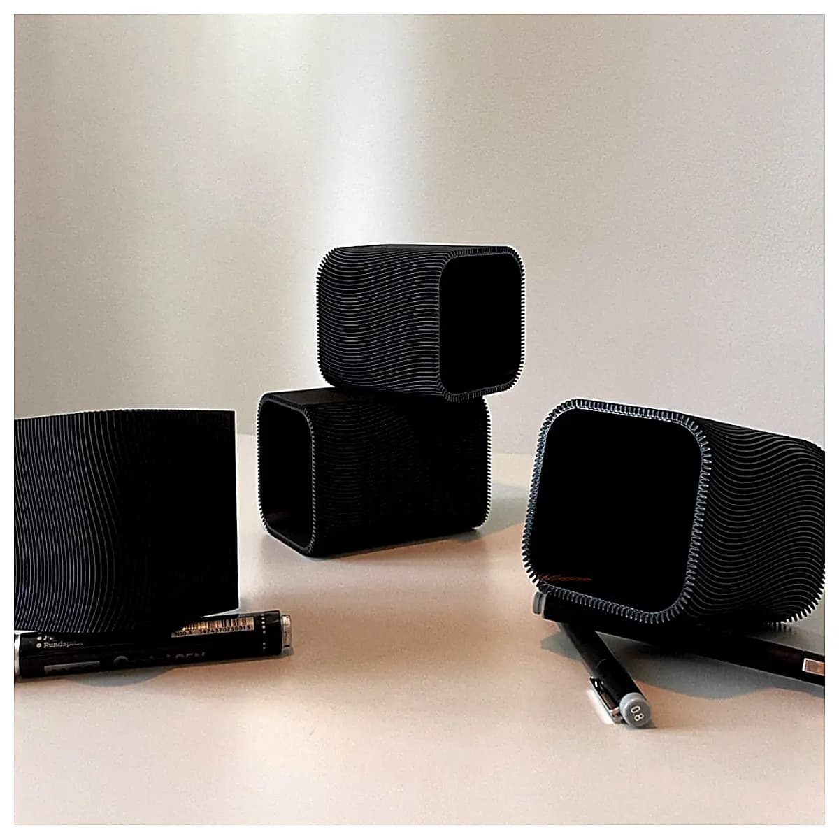 Desk Pen Holder Organizer Multi Function Pen Case Writing Accessories Office School Supplies Pen Stand Desktop Storage Stationery Holder