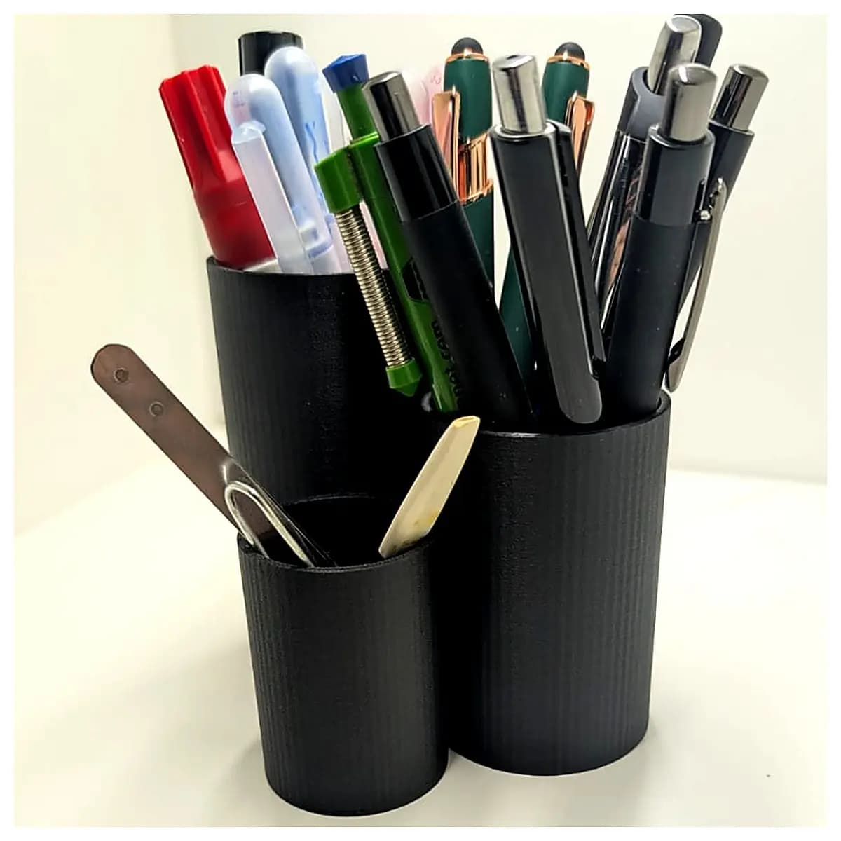 Desk Organizer Pen Holder Office Storage Shelf Desktop Accessory Pen Case Holder Desk Storage Solutions