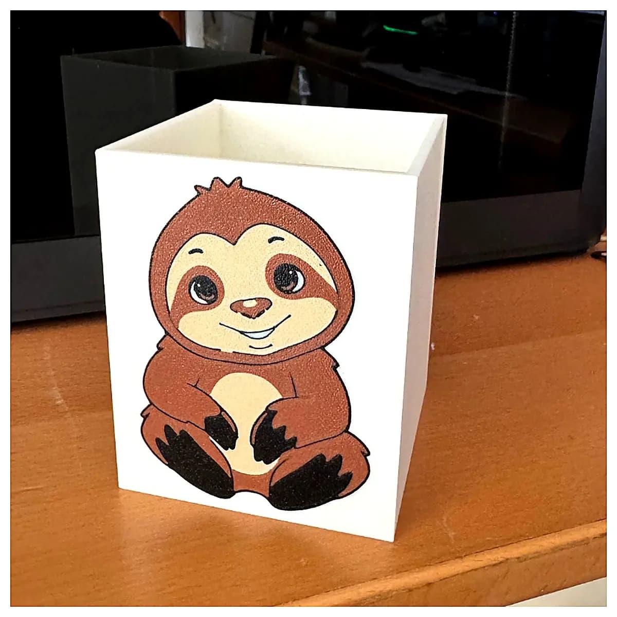 Sloth Pencil Holder Lazy Desk Organizer Sloth Storage Box Lazy Decor Creative Gift Office Study Supplies