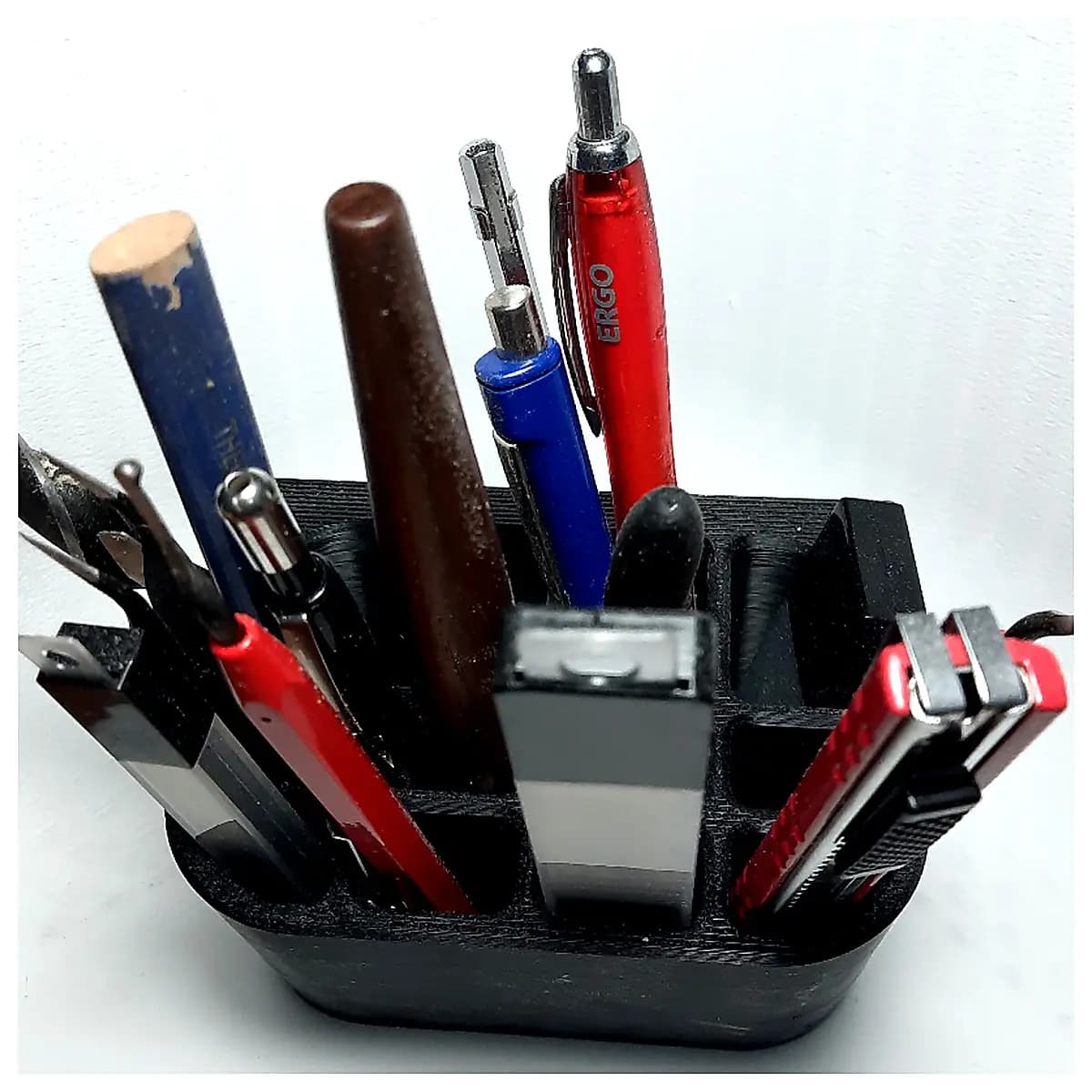 Wall Mounted Pen Holder Organizer Desk Shelf Wall Mounted Pencil Case Storage Solution Creative Book Stand Multi Function Decoration Office Study