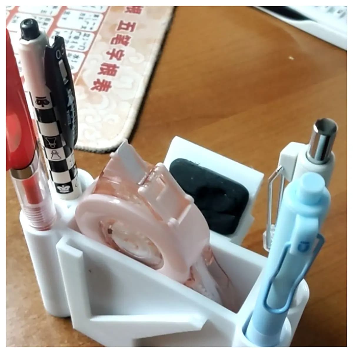 Desk Organizer Pen Holder Multi Function Storage Box Office Study Supplies Organizer Computer Desk Storage Creative Pen Case Lazy Person Essential