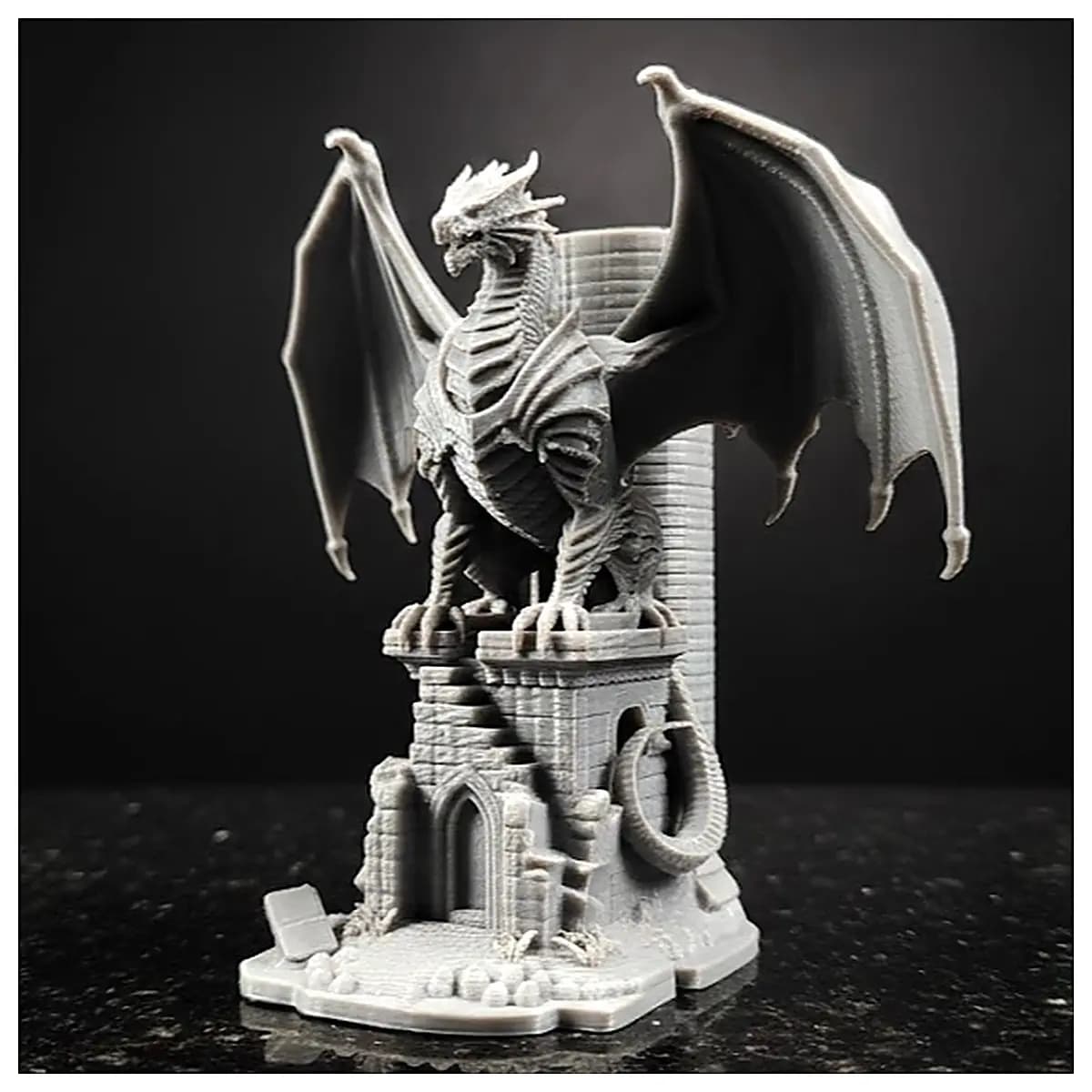 Dragon Shaped Pen Holder Creative Desk Decor Office Study Storage Box Pen Organizer Stand Ornament Multi functional Modern Simple