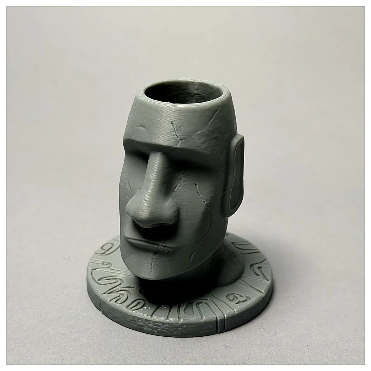 Moai Pen Holder Multi Function Pen Case Organizer Student Stationery Creative Pencil Case Office Portable Pen Case Accessories Learning Supplies
