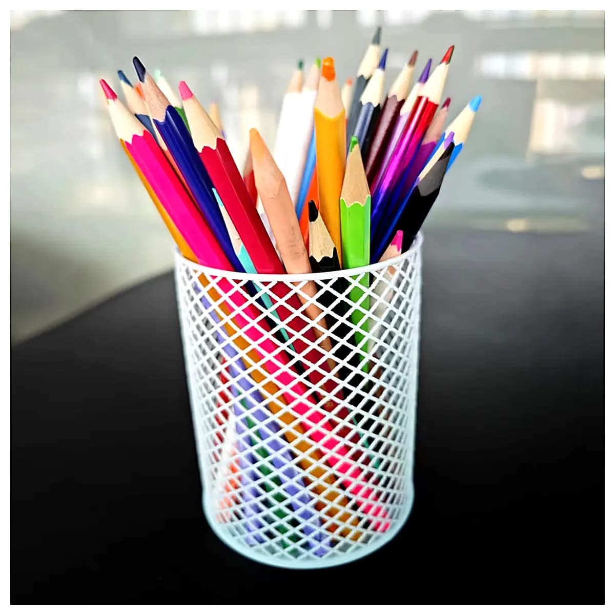Minimalist Classic Pencil Holder Desk Organizer Creative Book Stand Decorative Storage Box Office Learning Supplies Pencil Holder Stand