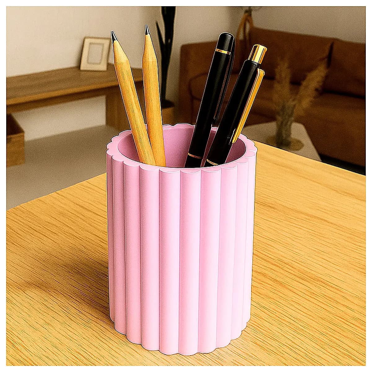 Round Pen Holder Organizer Desk Storage Pencil Case Stationery Box Office Supplies Classroom Supplies Multi Function Pen Container Desktop Storage