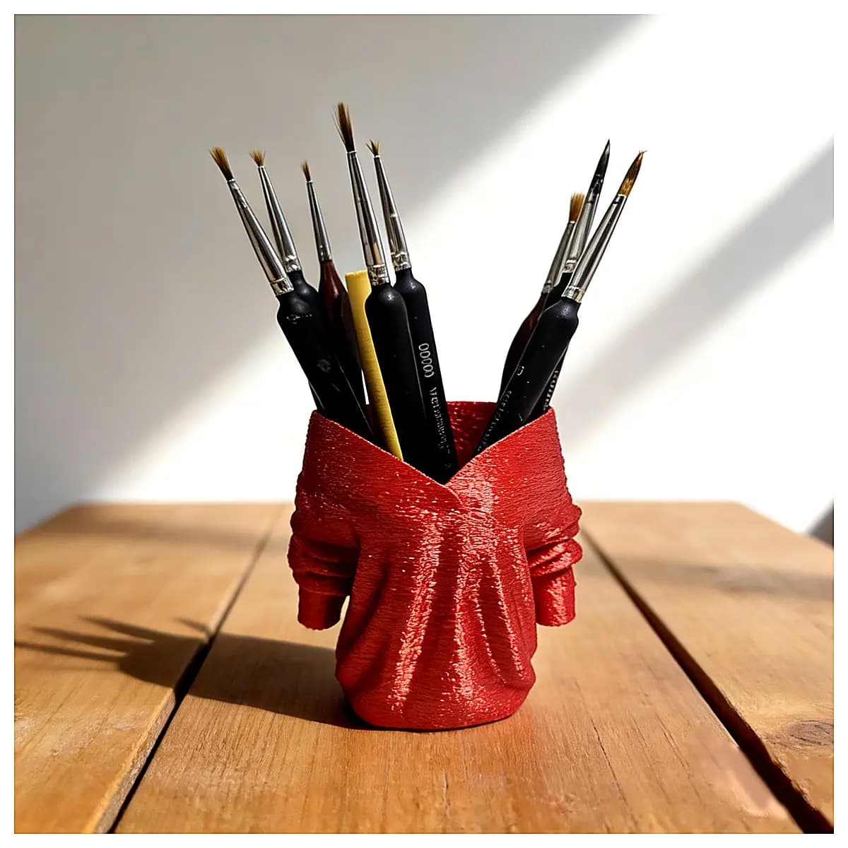 Felt Pen Holder Creative Decoration Fabric Tube Art Supplies Organizer Textile Shaping Office Stationery