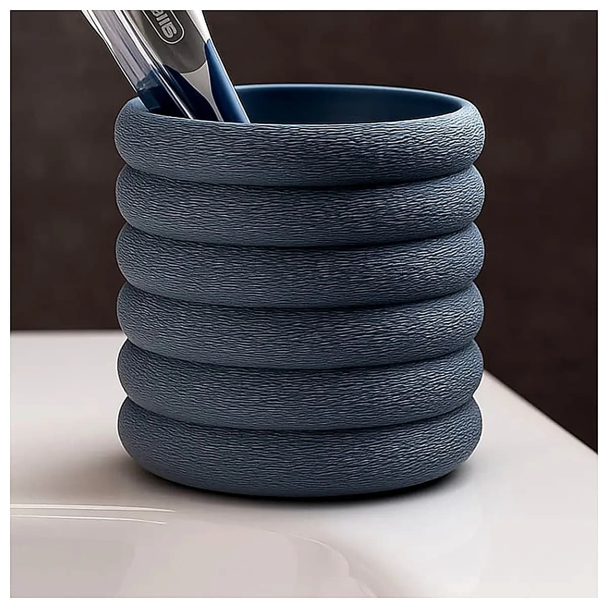 Toothbrush Holder Pen Organizer Desk Storage Brush Holder Bathroom Accessory Toothpaste Stand Home Decor Multi Purpose
