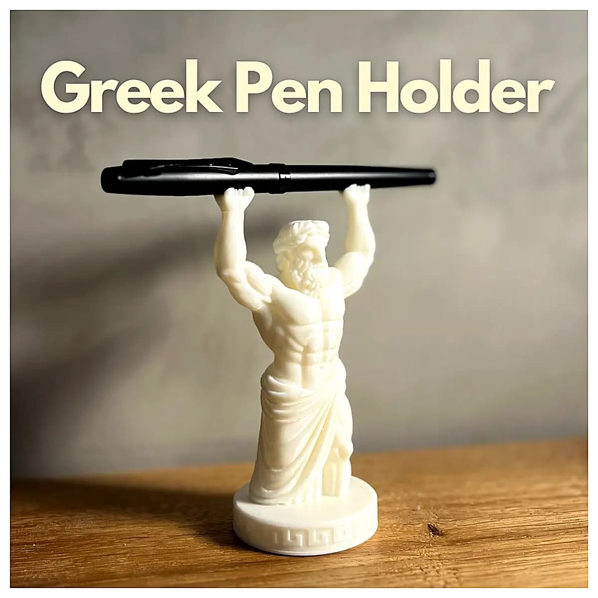 Greek Pen Holder Pen Case Pencil Organizer Office School Supplies Student Gift Creative Pen Tube