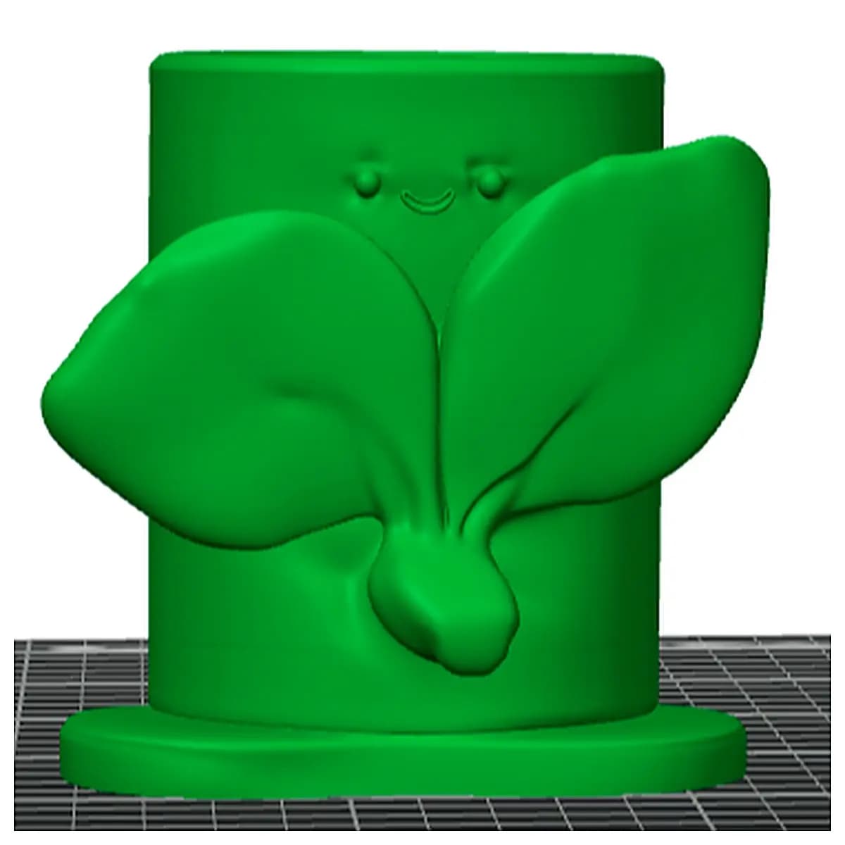 Citrus Leaf Pencil Holder Creative Home Decor Plant Stand Desk Ornament Small Plant Support Pot Stand Green Plant Support Decorative Holder