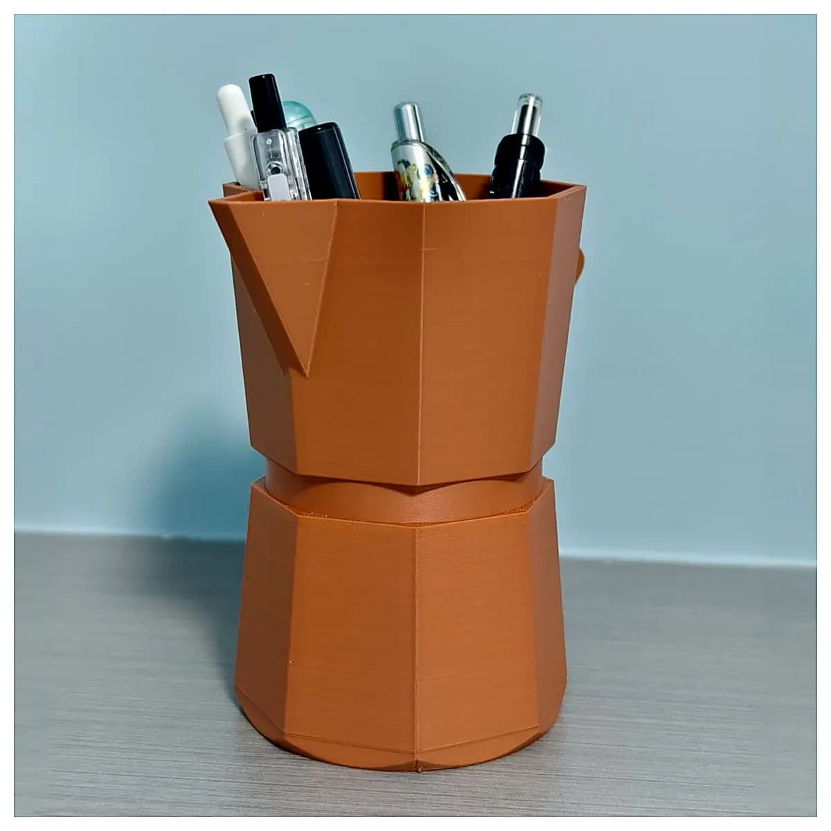Moka Pot Organizer Pen Holder Vase Desktop Decoration Creative Small Items Coffee Accessory Storage Ceramic Holder