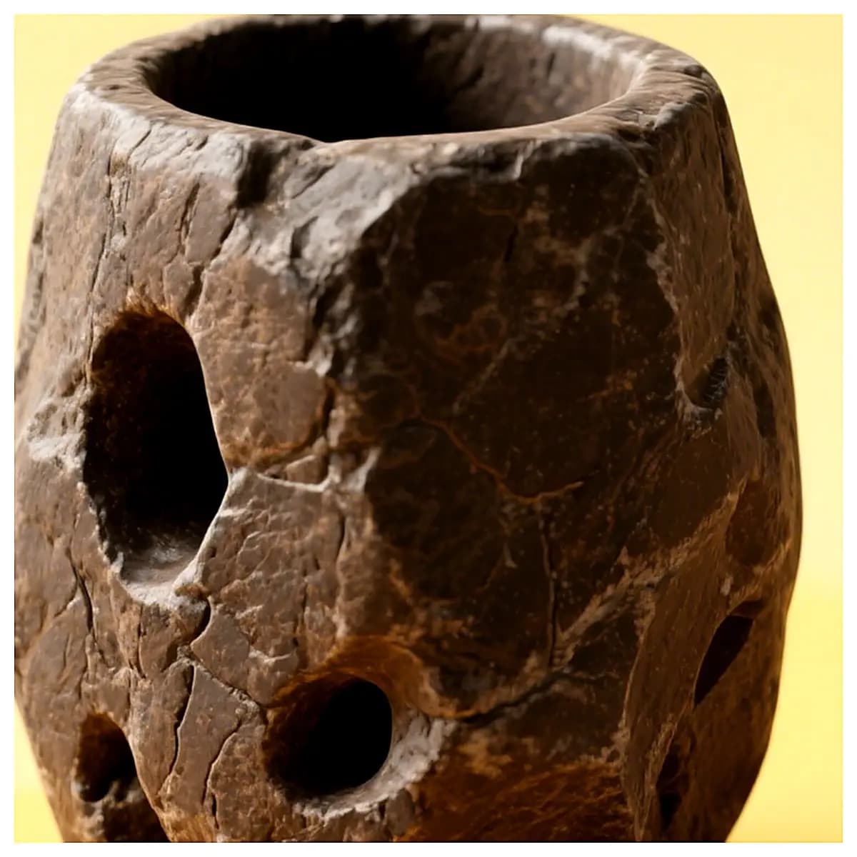 Stone Pen Holder Creative Storage Box Multi Function Desk Organizer Phone Stand Office Study Supplies Simple Design