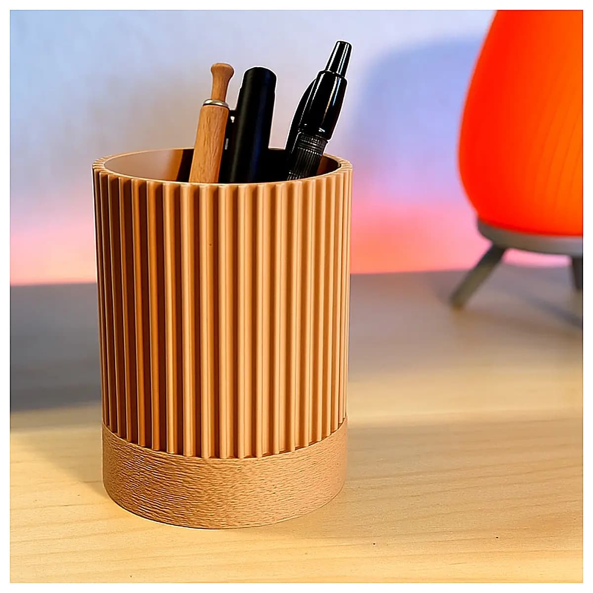 Desk Organizer Pen Holder Office Desk Storage Pencil Case Holder Accessory Stand Desktop Organizer for Pens Small Items
