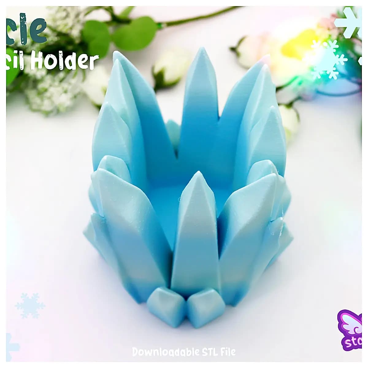 Crystal Tube Ice Holder Ice Sculpture Pen Container Decoration Fridge Accessory Ice Form Designs