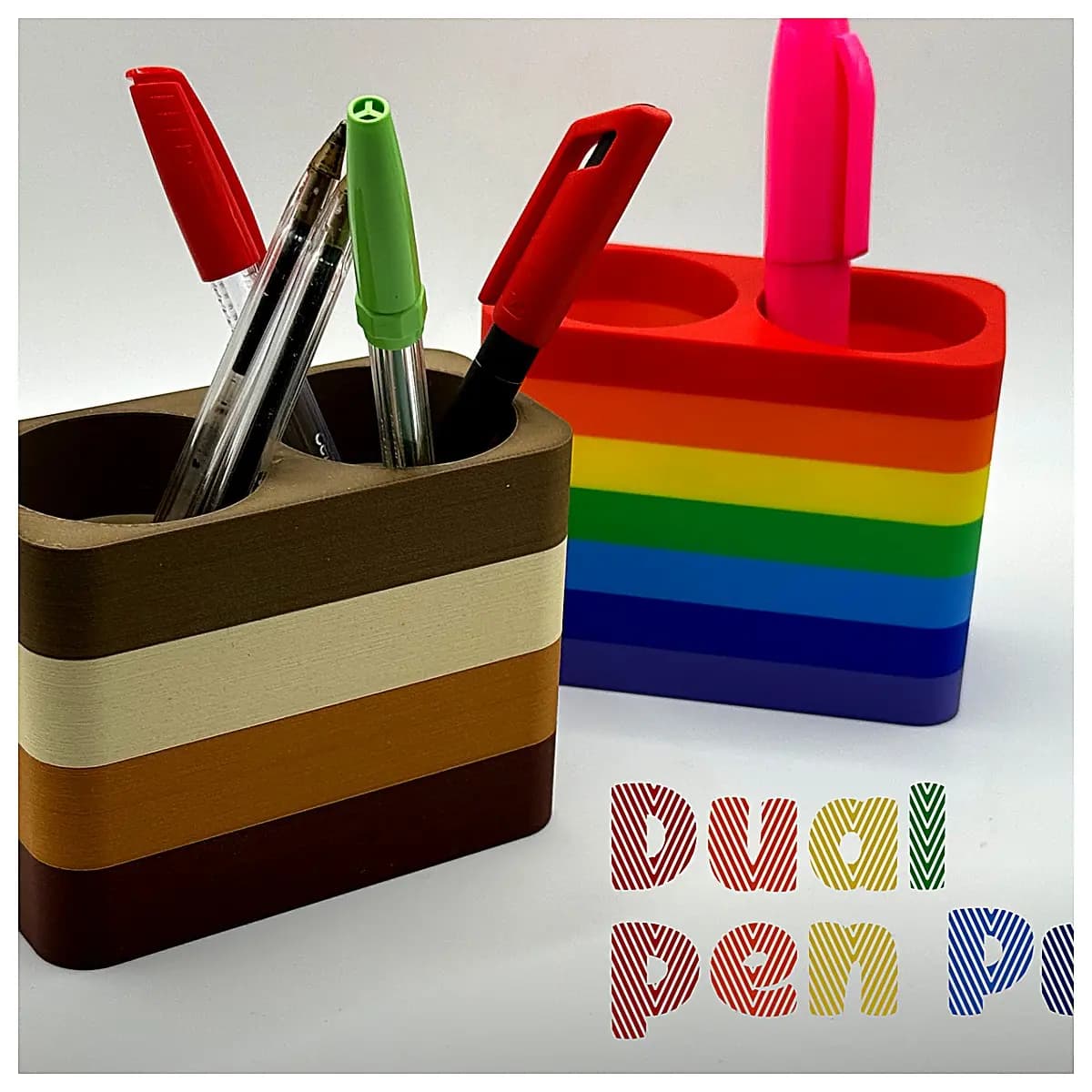 Double Pen Holder Pen Case Pen Pouch Pen Organizer Office School Supplies Student Backpack Accessories Pen Case Pen Case Pen Case