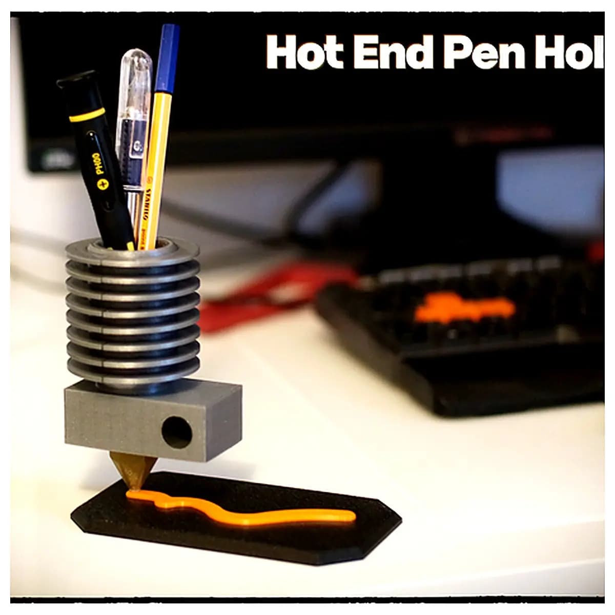 3D Printer Pen Holder Accessory Parts Support for Creality Ender 3 Desktop Printing Supplies Filament Organizer