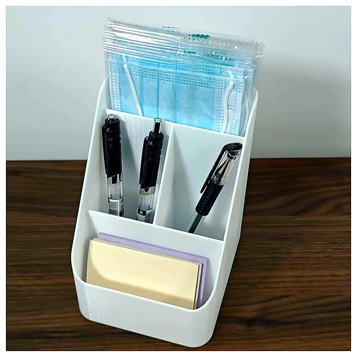 Pen Holder Desk Organizer Box Multi Function Storage Container Pen Case Office Supplies Desktop Storage Accessory Holder