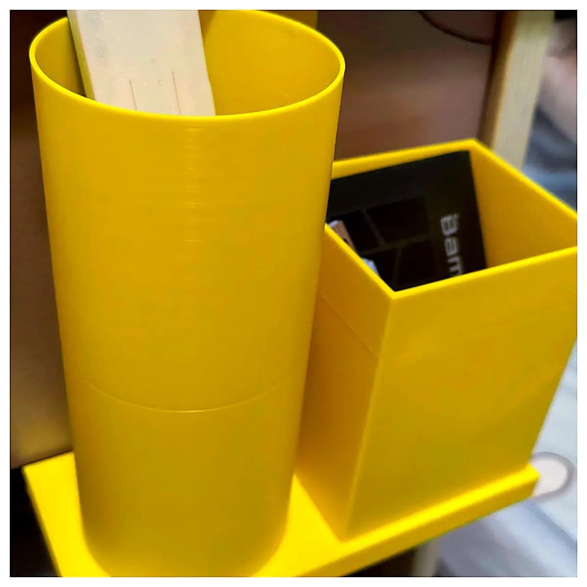Wall Mounted Pen Holder Desk Organizer Shelf Creative Book Stand Office Supplies Bathroom Storage Decor