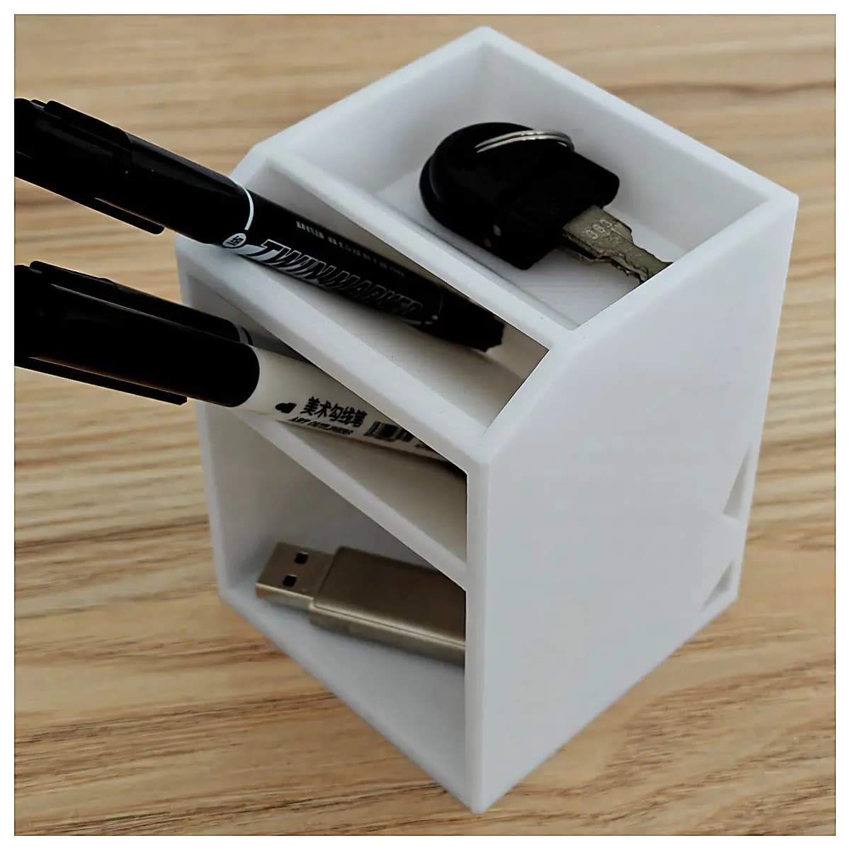 Minimalist Pen Organizer d Pen Case Multi Compartment Pen Holder Desk Storage Office Stationery Accessories Pen Accessories