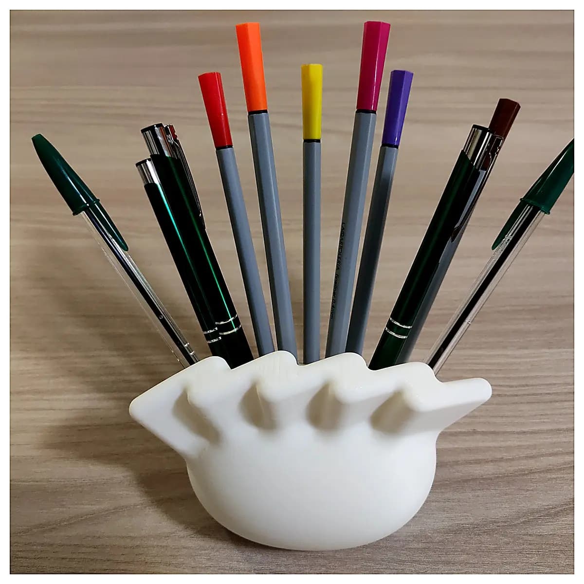 Dumpling Shaped Pen Holder Creative Desktop Organizer Food Table Decoration Snack Storage Box Dumpling Model Accessories Kitchen Supplies