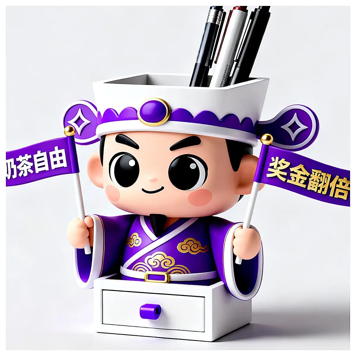Lucky Money Piggy Bank Pen Holder Wallet Organizer Cash Storage Creative Gift Car Office Student Use Accessory