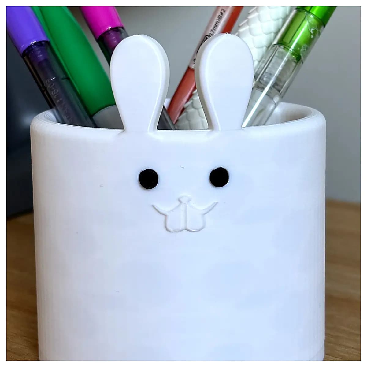 Rabbit Ear Pencil Holder Desk Organizer Phone Stand Pen Case Office Supplies Multi Function Creative Accessory Storage Holder Phone Stand Parts