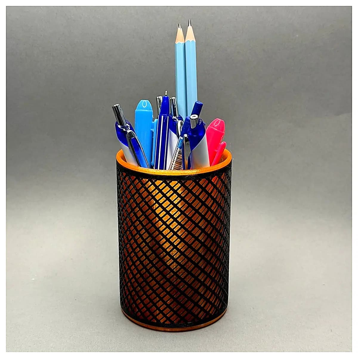 Pen Holder Phone Stand Desk Organizer Office Caddy Creative Pencil Case Electronic Device Holder Multi Function Storage Rack