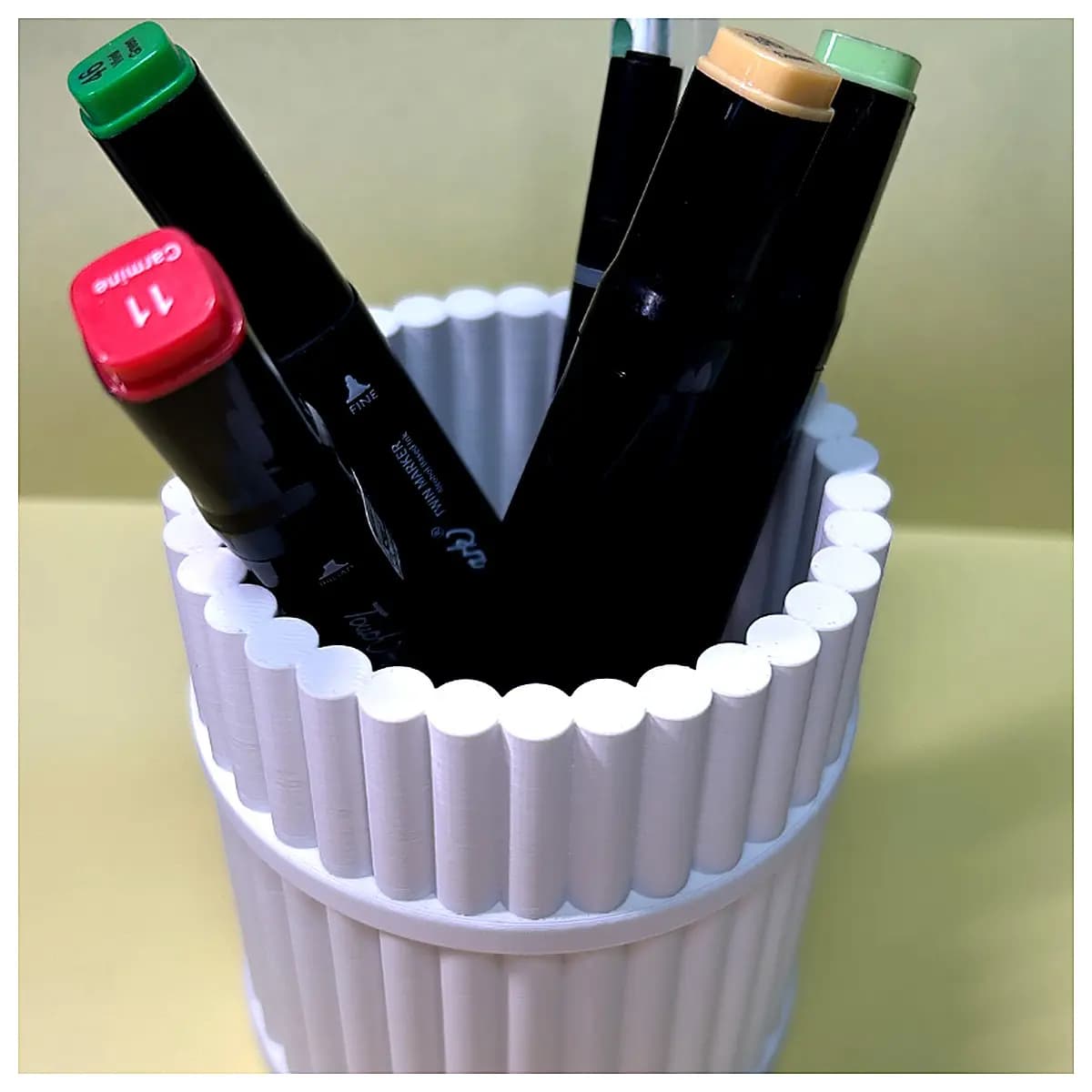 Creative Pen Holder Pen Case Pencil Pouch Student Portable Desk Organizer Office Supplies Simple Design Pen Tube Box Creative Pen Holder
